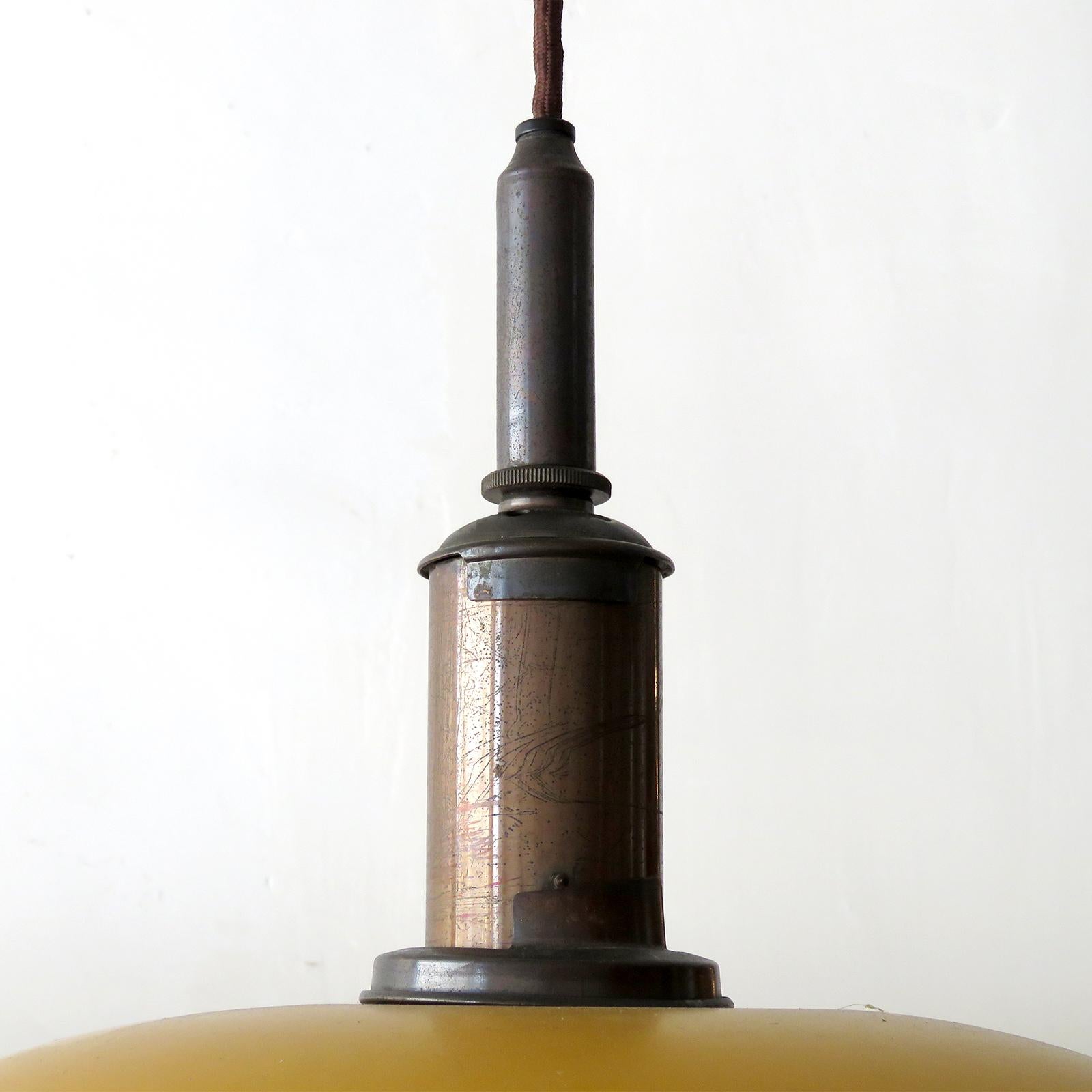 Poul Henningsen Ph-3.5/2 Pendant Light, 1930 In Good Condition In Los Angeles, CA