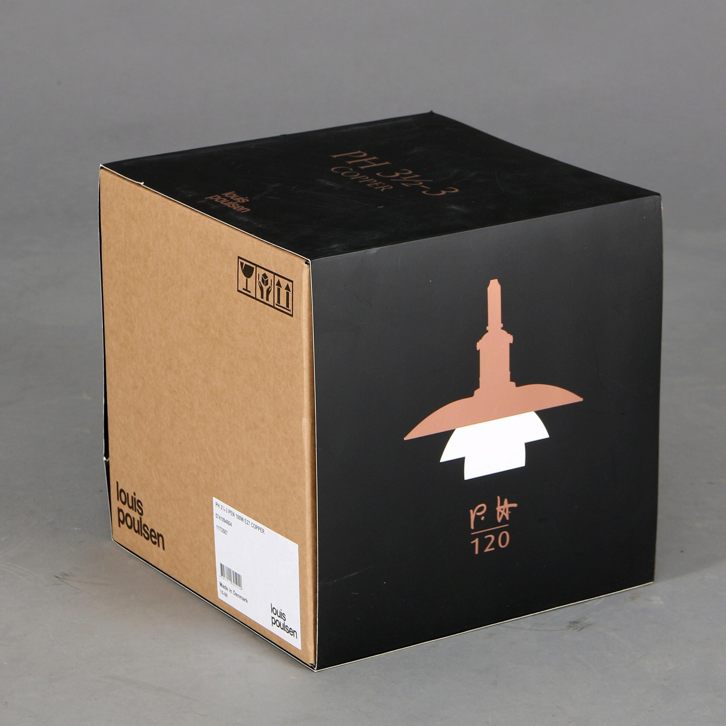 Poul Henningsen: PH3.5/3  Copper Pendant Lamp 120yr Anniversary - 4 AVAILABLE In Excellent Condition For Sale In London, GB