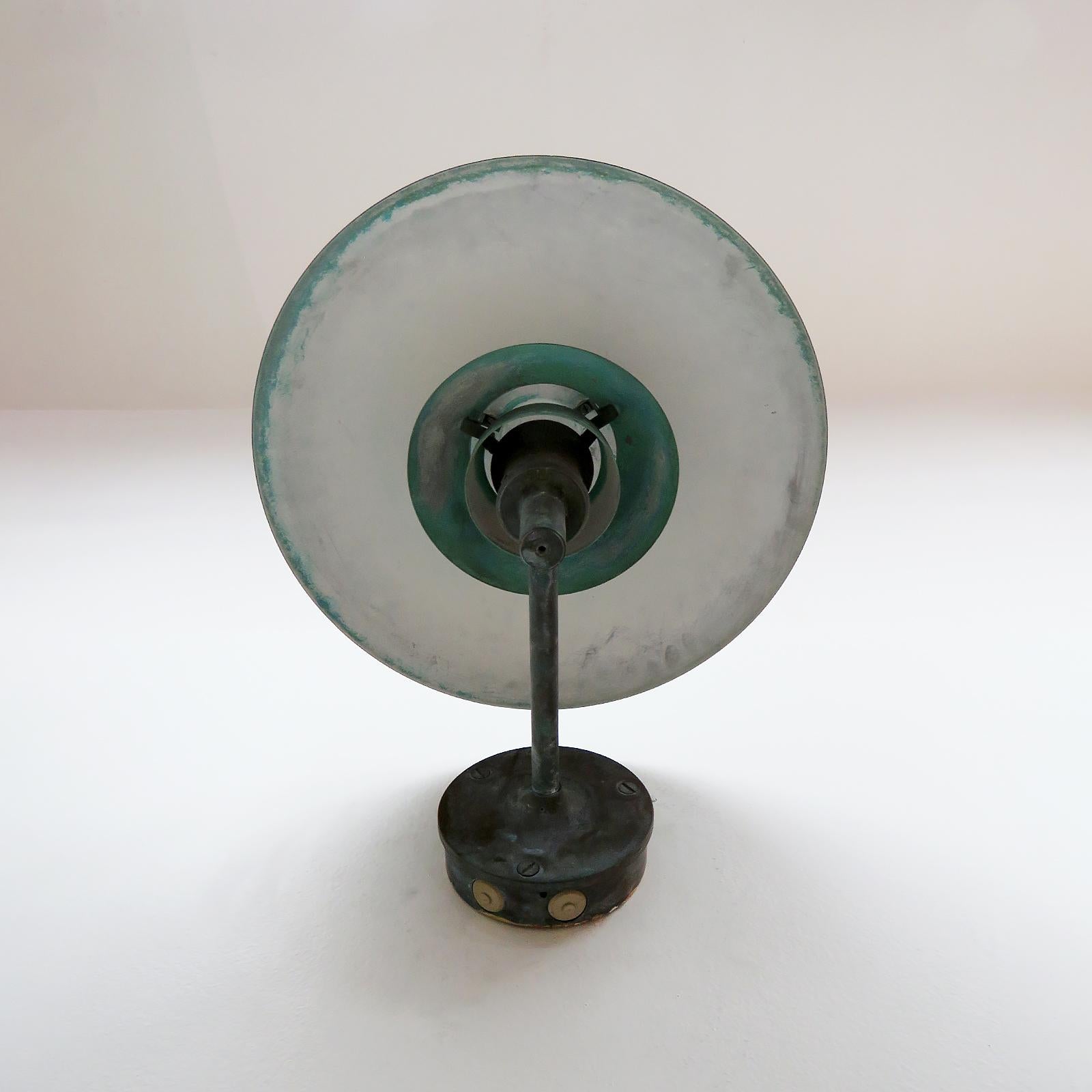 Copper Poul Henningsen PH 4½/3 Wall Light, 1956 For Sale