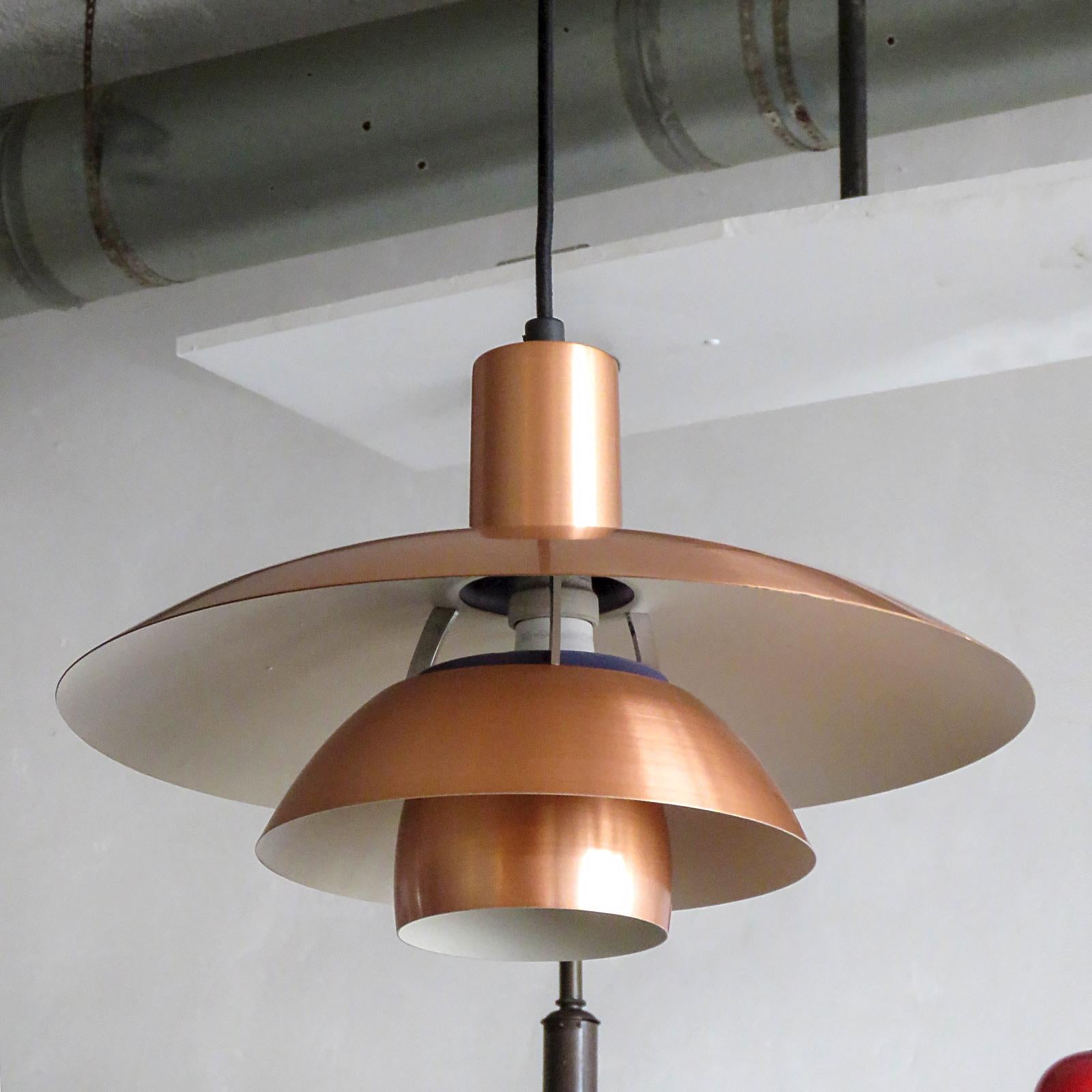 Danish Poul Henningsen PH 4½/4 Copper Pendant