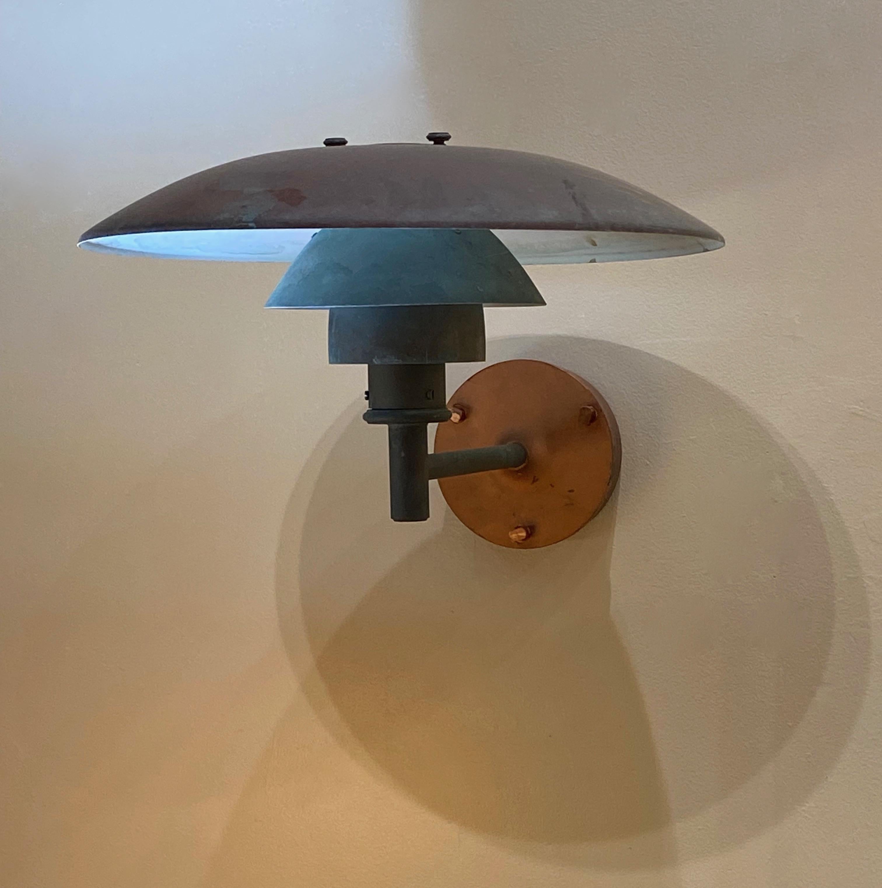 Poul Henningsen PH 4.5 / 3 Copper Wall Sconce by Louis Poulsen 3