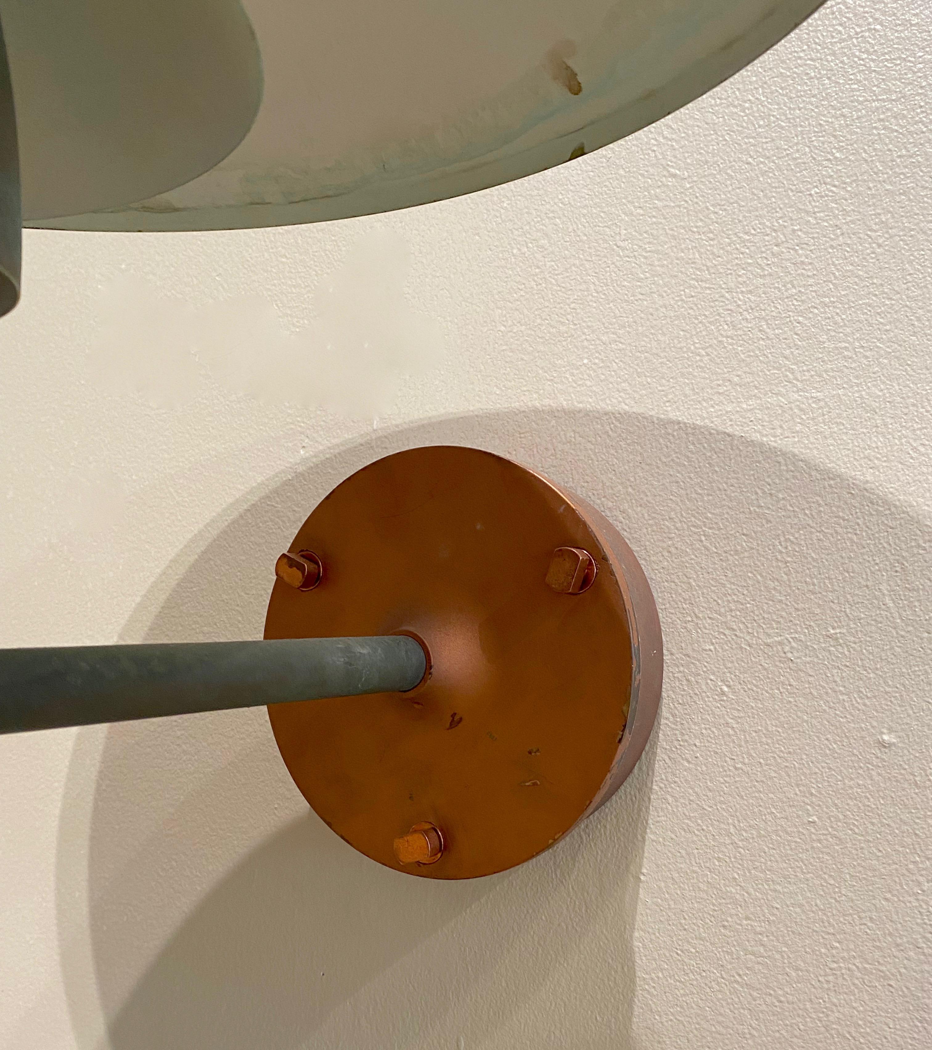 Machine-Made Poul Henningsen PH 4.5 / 3 Copper Wall Sconce by Louis Poulsen