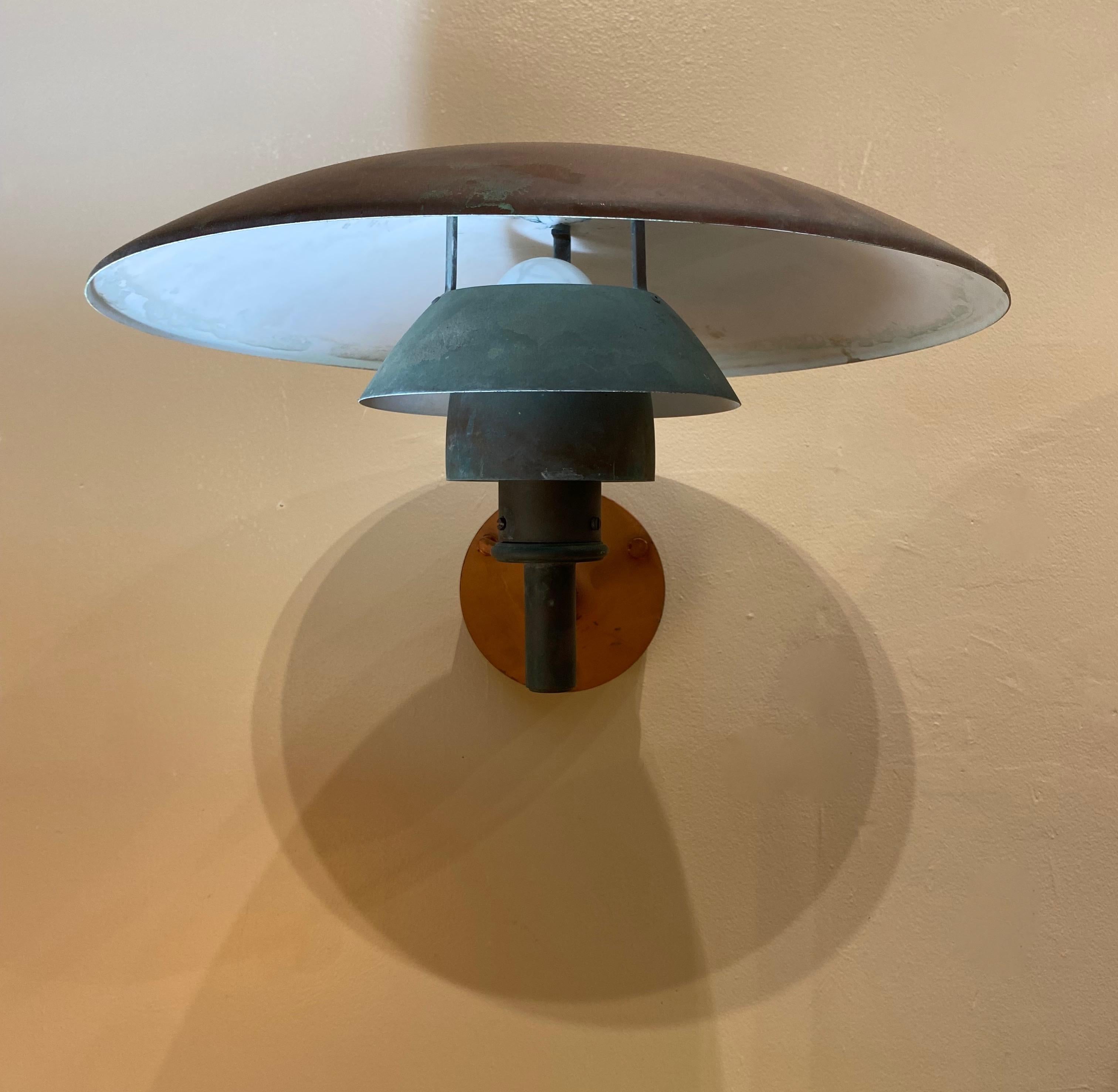 Poul Henningsen PH 4.5 / 3 Copper Wall Sconce by Louis Poulsen 1