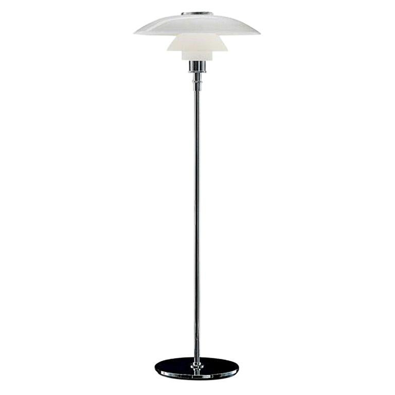 Poul Henningsen PH 4.5/3.5 Glass Floor Lamp for Louis Poulsen For Sale