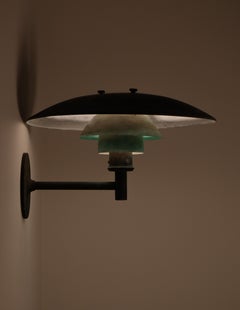Poul Henningsen "PH 4.5" Copper Outdoor Wall Lamp, 1960s