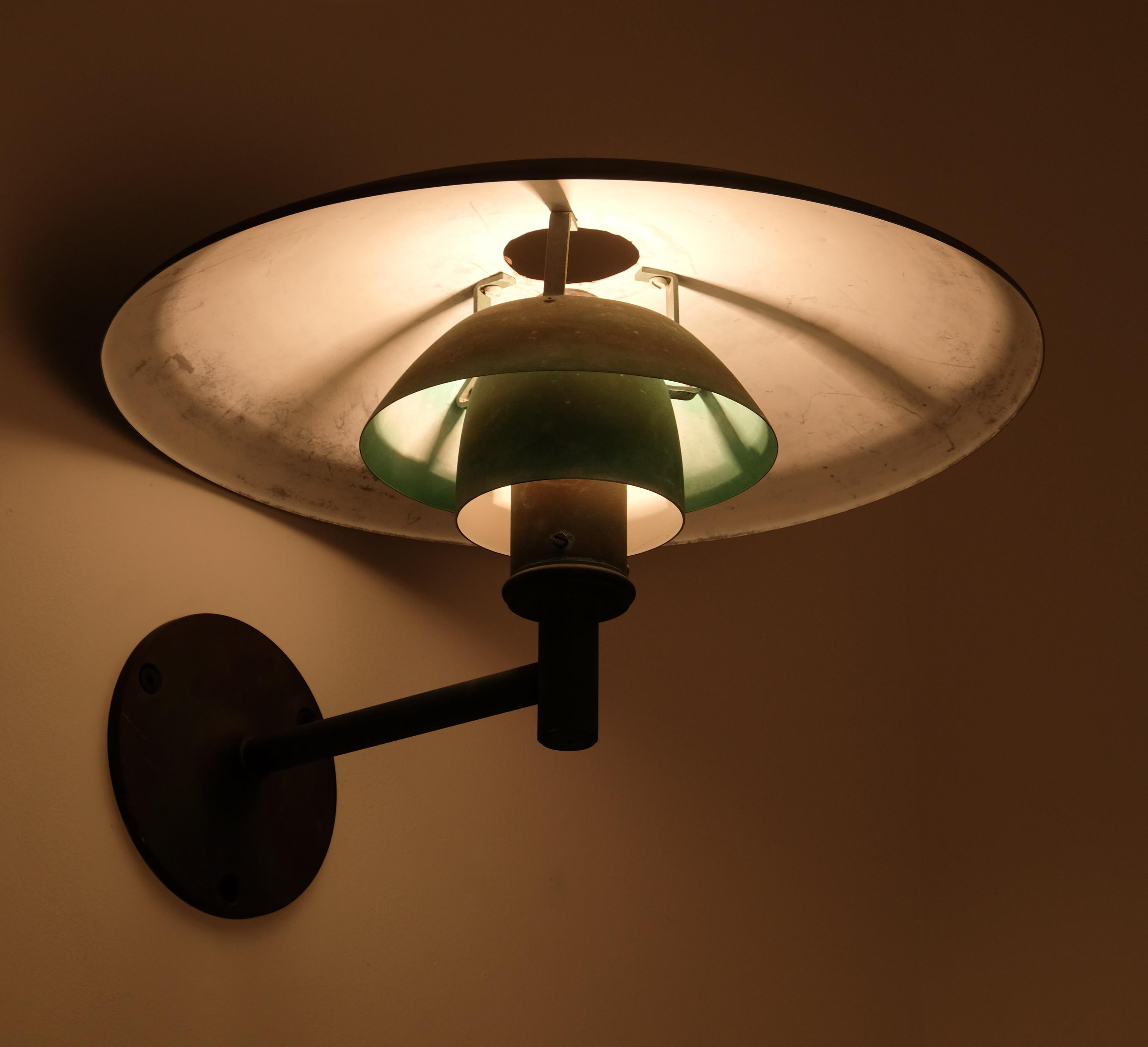 Lampada da parete per esterni in rame 