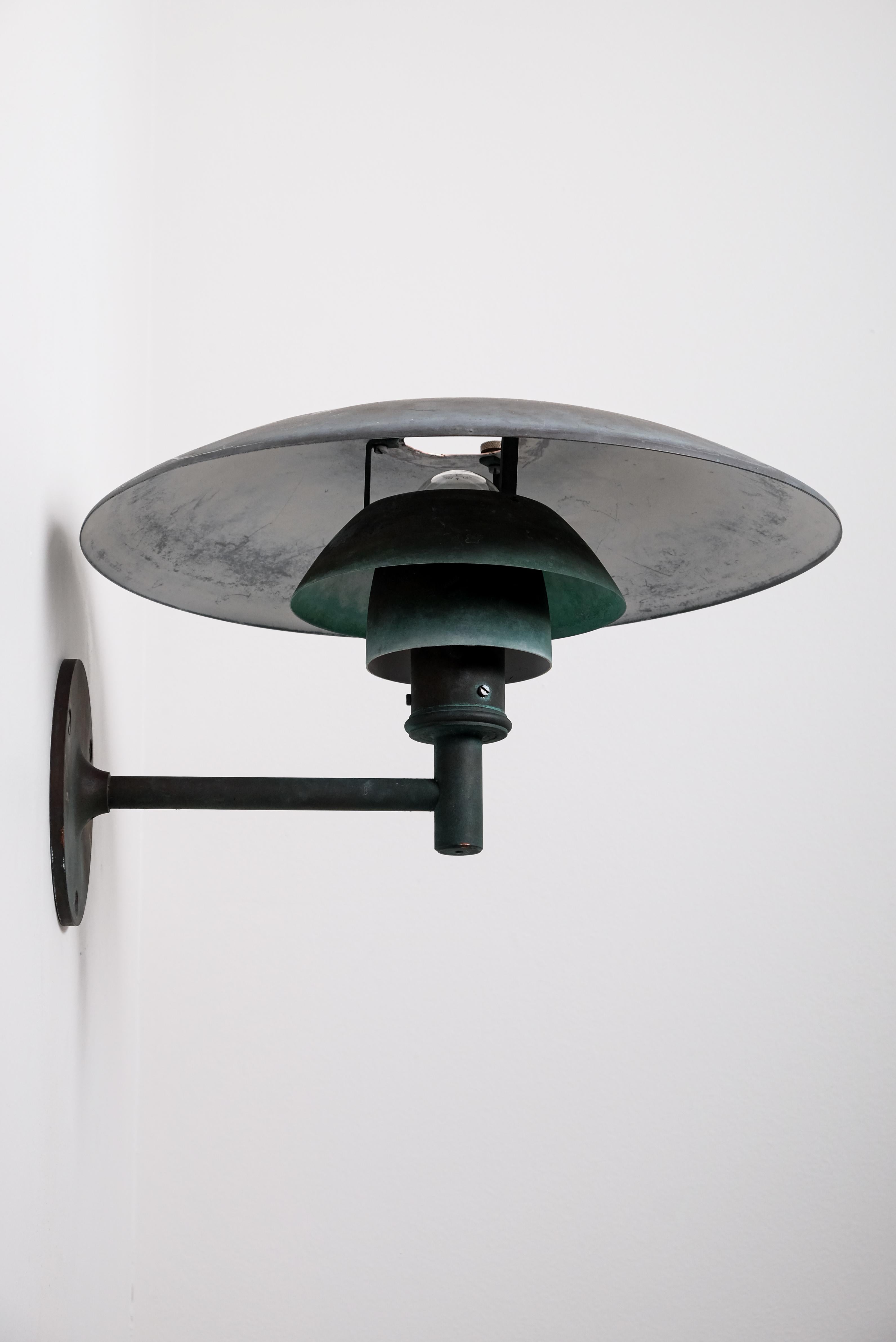 Lampada da parete per esterni in rame 