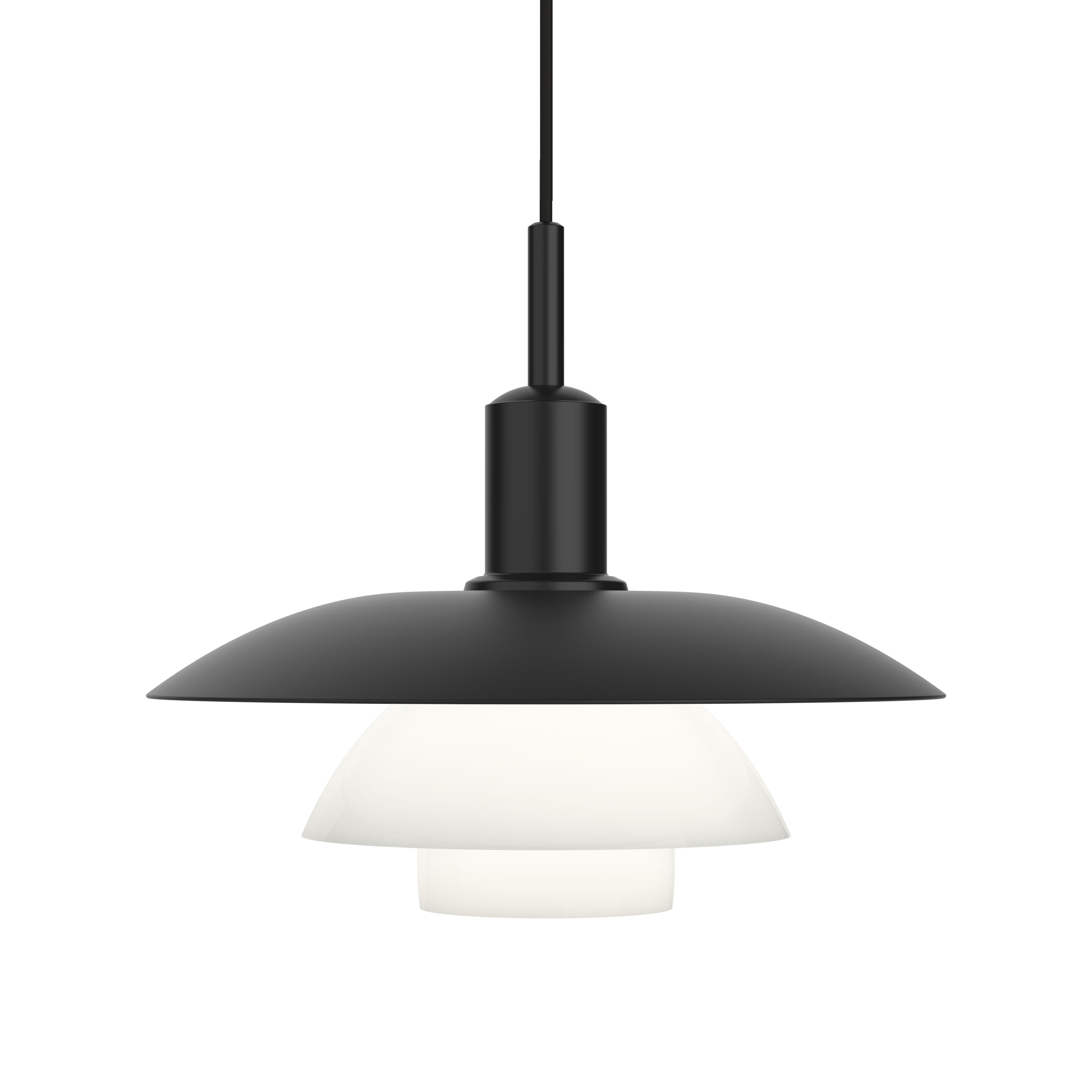 Poul Henningsen 'PH 5/5' Metal Pendant Lamp for Louis Poulsen in Black For Sale 4