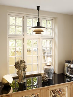 Poul Henningsen 'PH 5/5' Metal Pendant Lamp for Louis Poulsen in Black