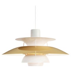 Lampe à suspension en laiton Poul Henningsen PH 5 en laiton pour Louis Poulsen