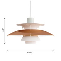 Poul Henningsen PH 5 Copper Pendant for Louis Poulsen
