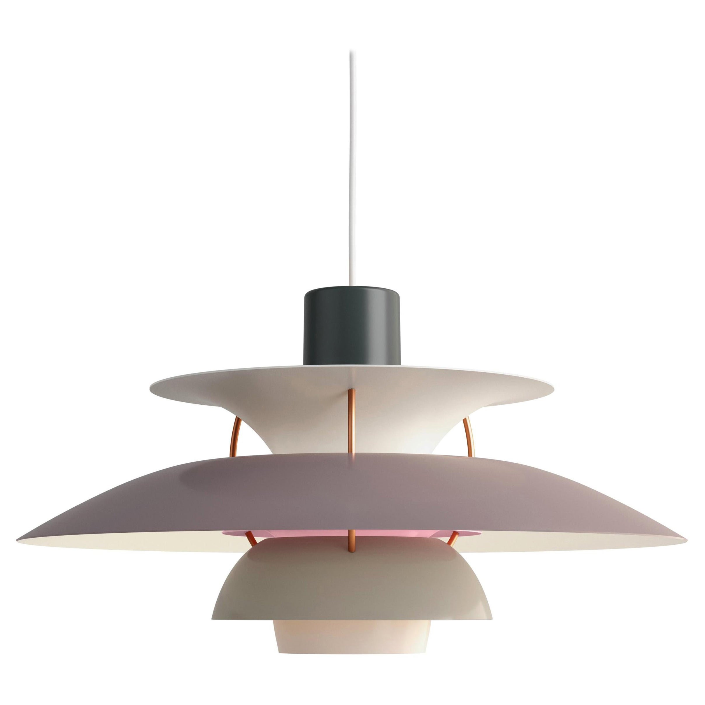 Poul Henningsen PH 5 Ciondolo per Louis Poulsen in grigio