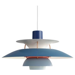 Poul Henningsen PH 5 Pendant for Louis Poulsen in Hues of Blue