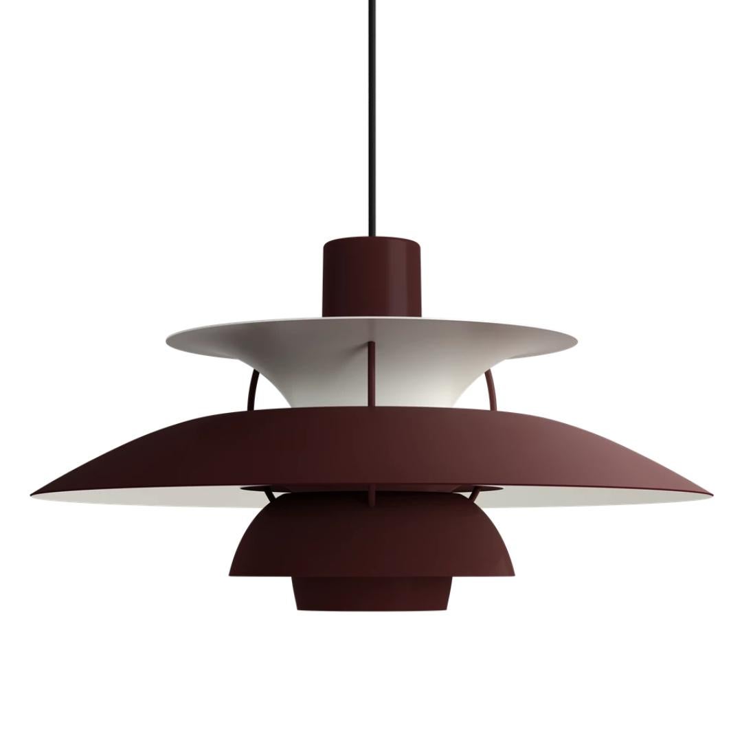 Pendentif 'PH 5' de Poul Henningsen pour Louis Poulsen en Bourgogne monochrome

Poul Henningsen a présenté sa lampe suspendue emblématique 