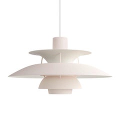 Poul Henningsen 'PH 5' Pendant for Louis Poulsen in Monochrome Pale Blush