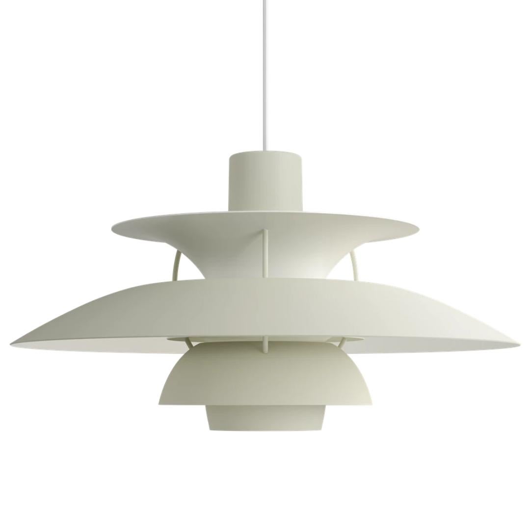 Poul Henningsen 'PH 5' Pendant for Louis Poulsen in Monochrome Pale Pewter

Poul Henningsen introduced his iconic 'PH 5' pendant light in 1958. Six decades later, the 'PH 5' remains the bestselling design in Louis Poulsen's portfolio, with a wide