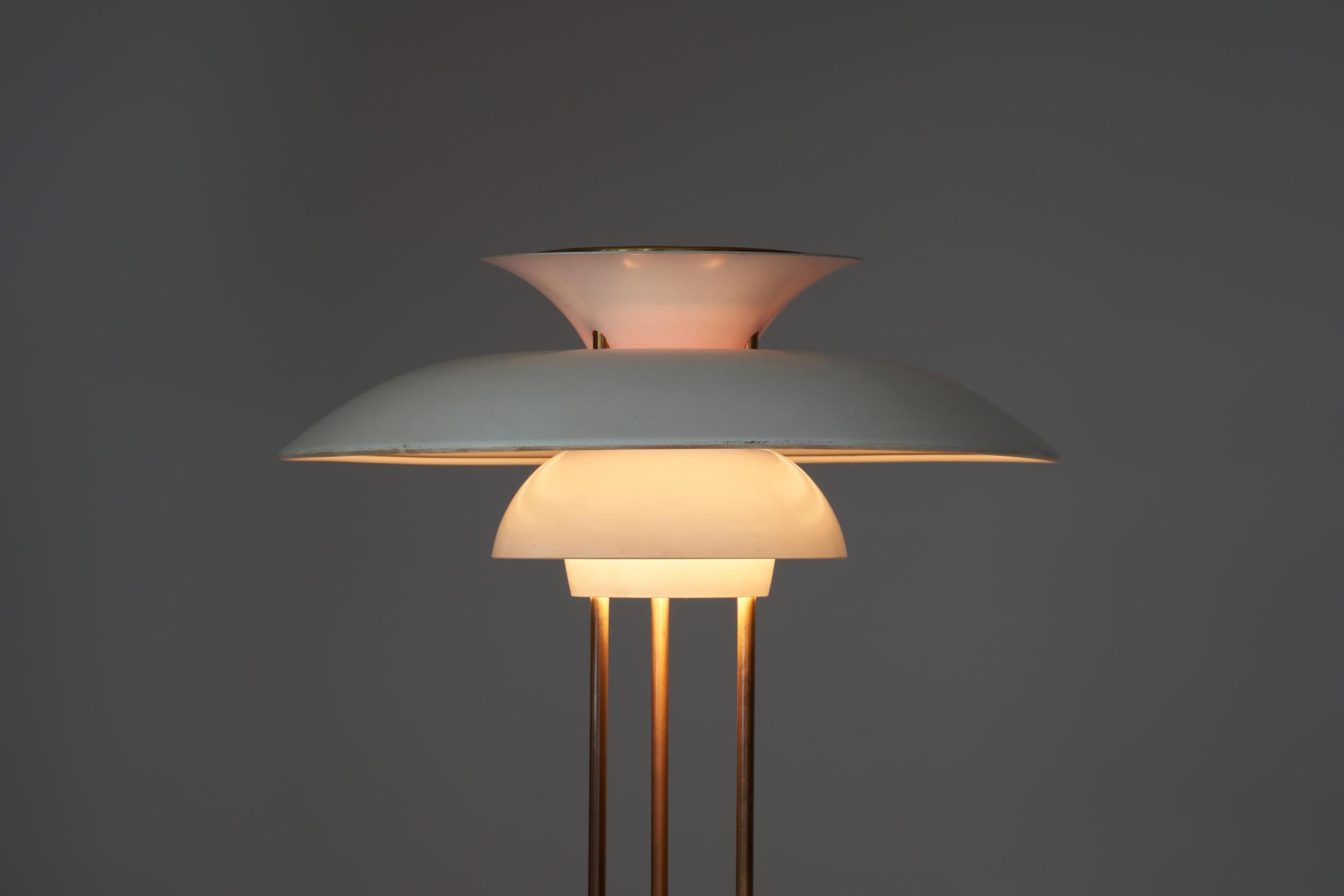 Aluminum Poul Henningsen “PH-5” Table Lamp for Louis Poulsen, Denmark, 1958