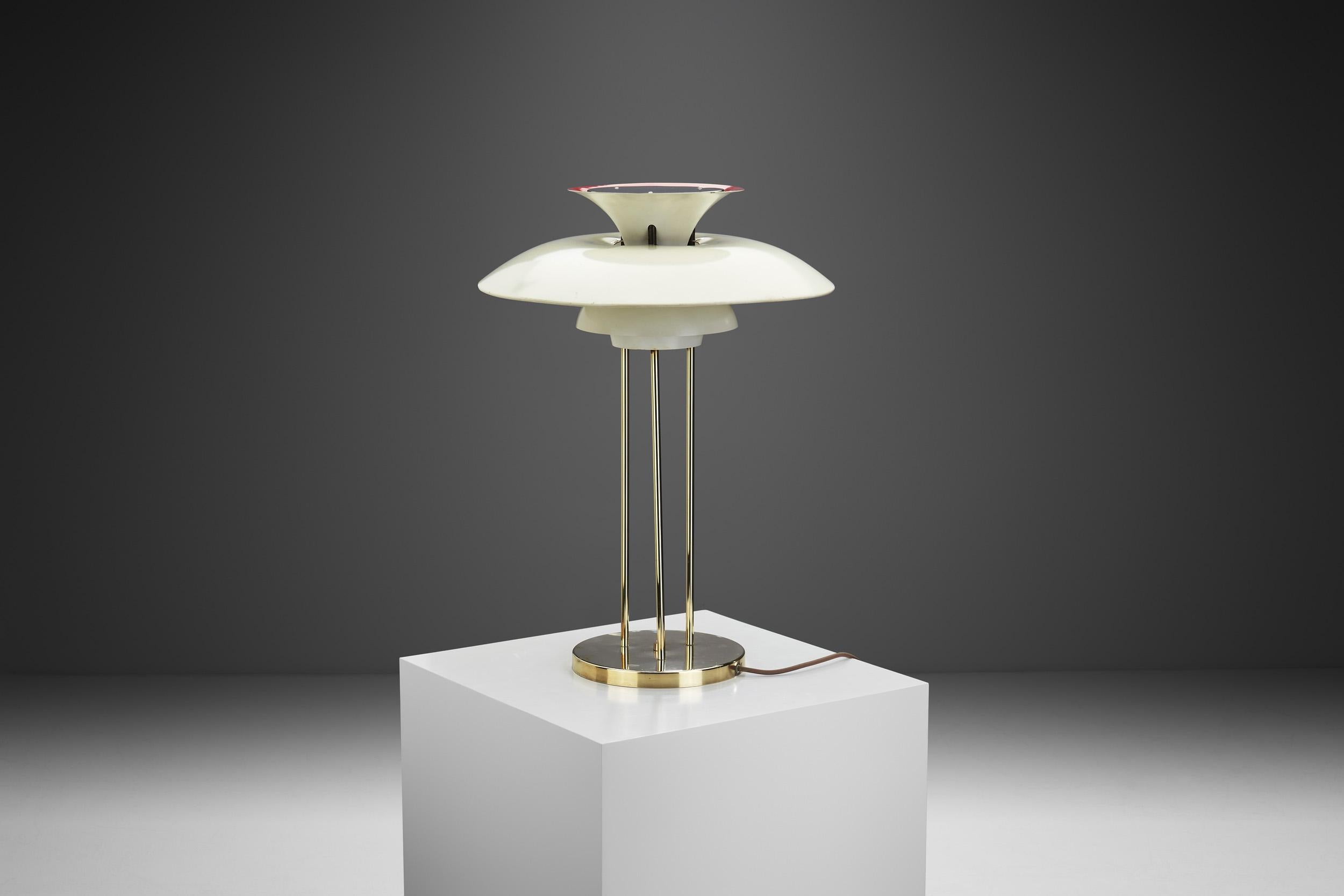 Metal Poul Henningsen “PH-5” Table Lamp for Louis Poulsen, Denmark, 1960s For Sale
