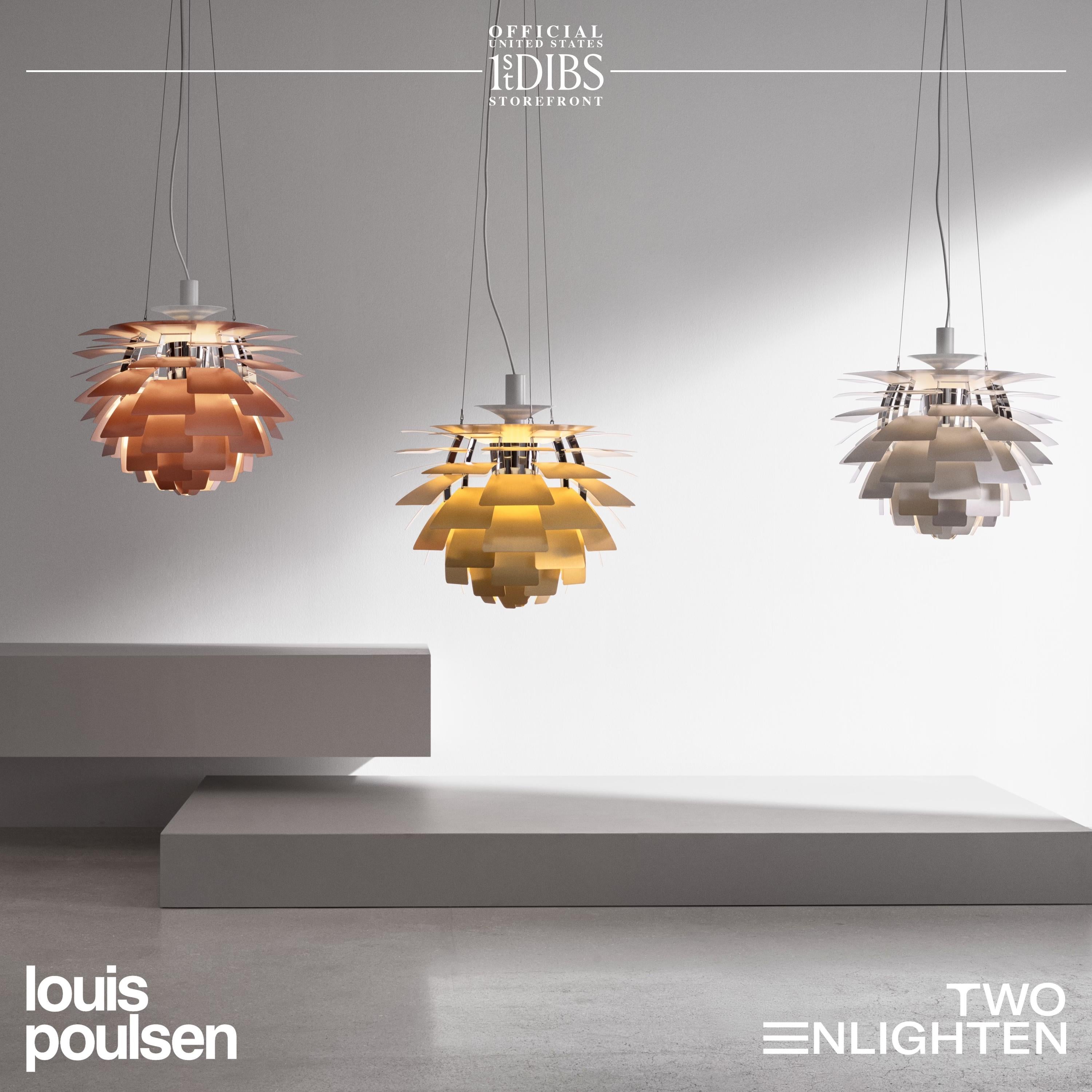 Poul Henningsen 'PH 80' Floor Lamp for Louis Poulsen in Black and White For Sale 9