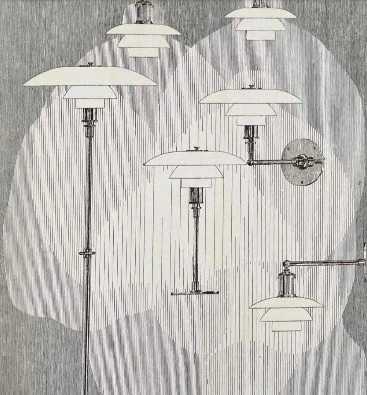 Steel Poul Henningsen 'PH 80' Floor Lamp for Louis Poulsen in Black and White For Sale