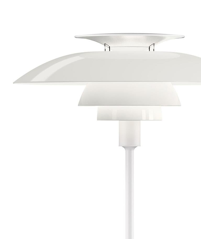 Scandinave moderne Lampadaire PH 80 de Poul Henningsen pour Louis Poulsen en blanc en vente