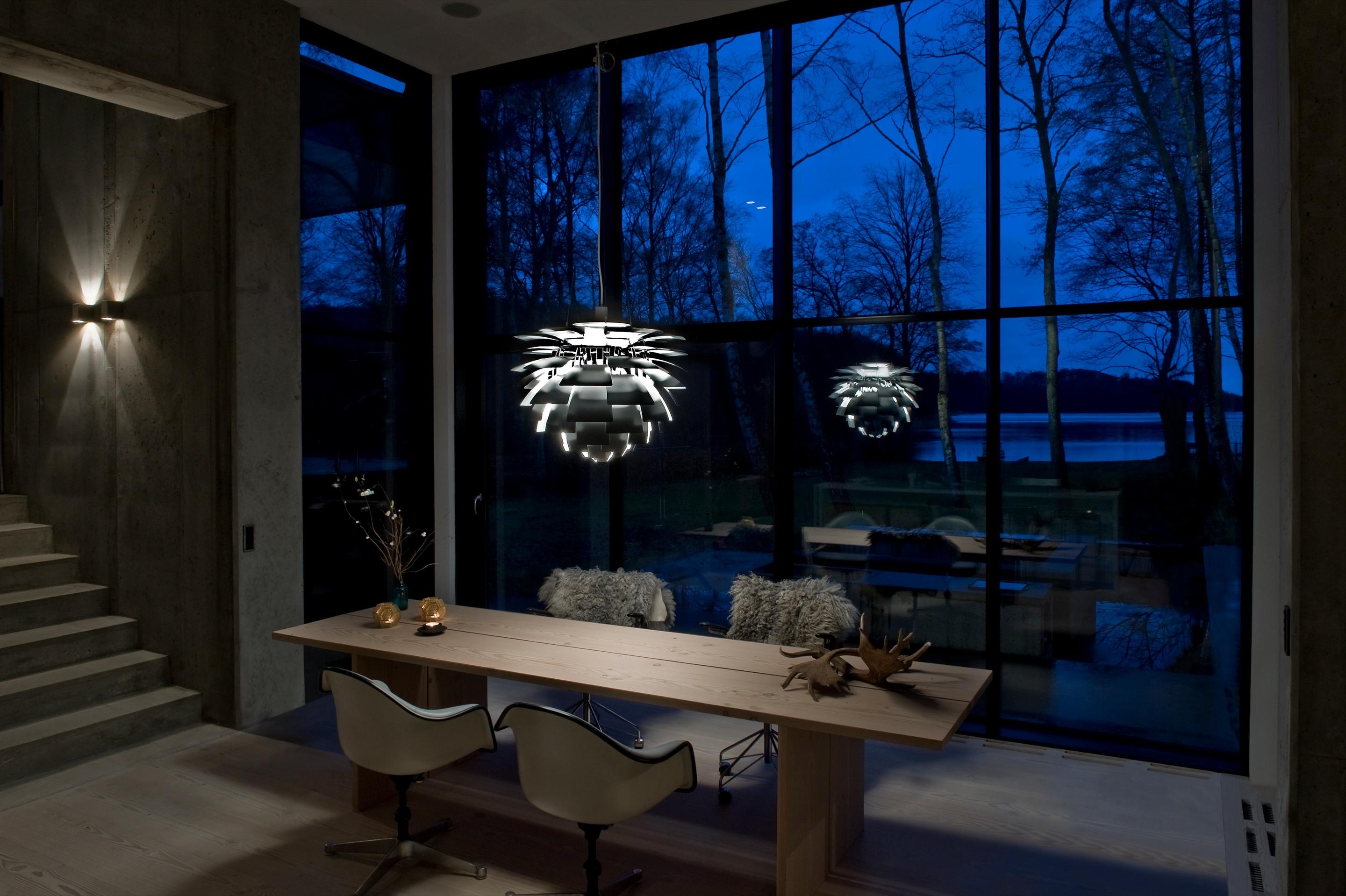 Poul Henningsen 'PH Artichoke' Chandelier for Louis Poulsen in Black For Sale 4