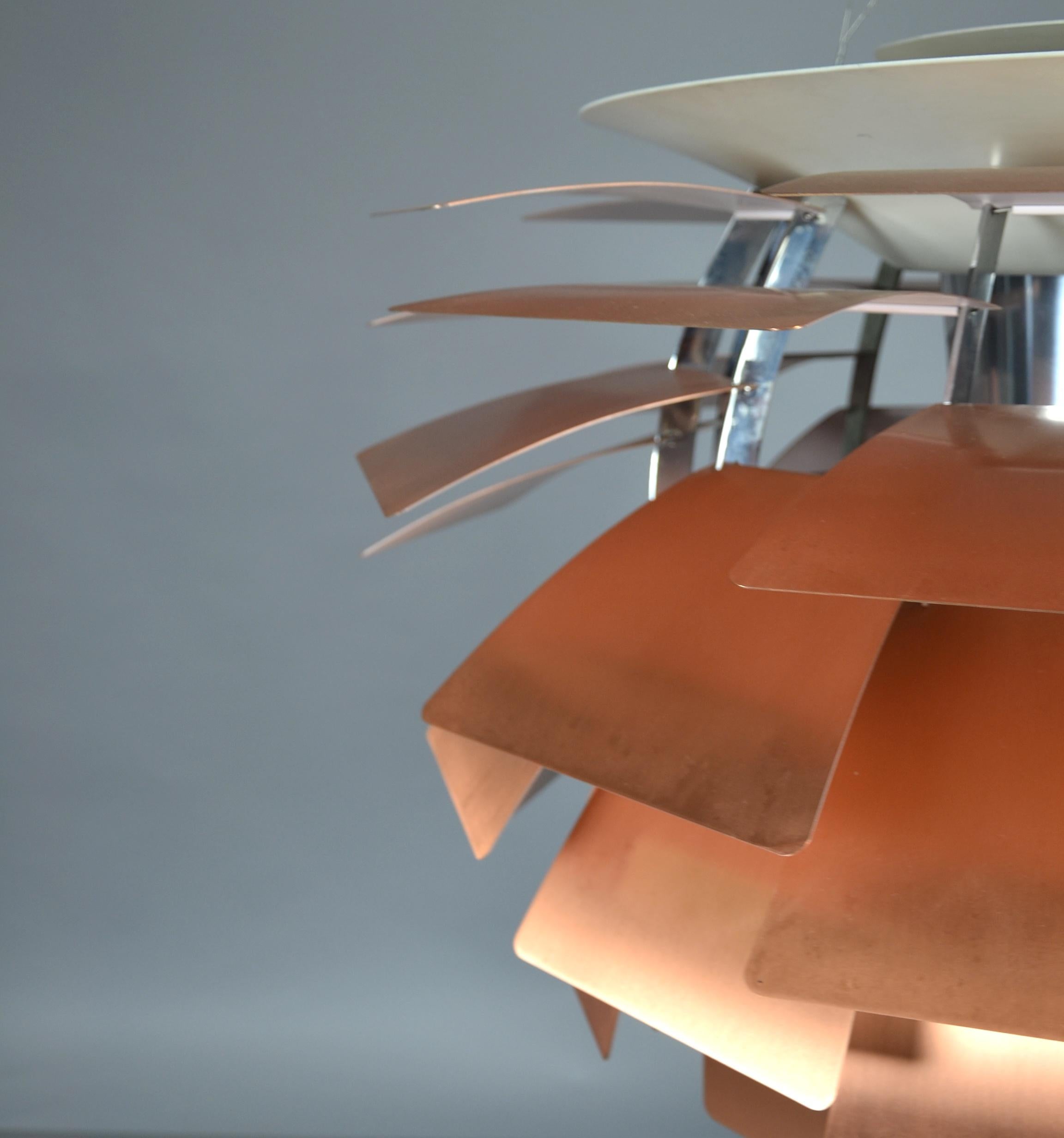 Danish Poul Henningsen PH Artichoke Louis Poulsen Copper