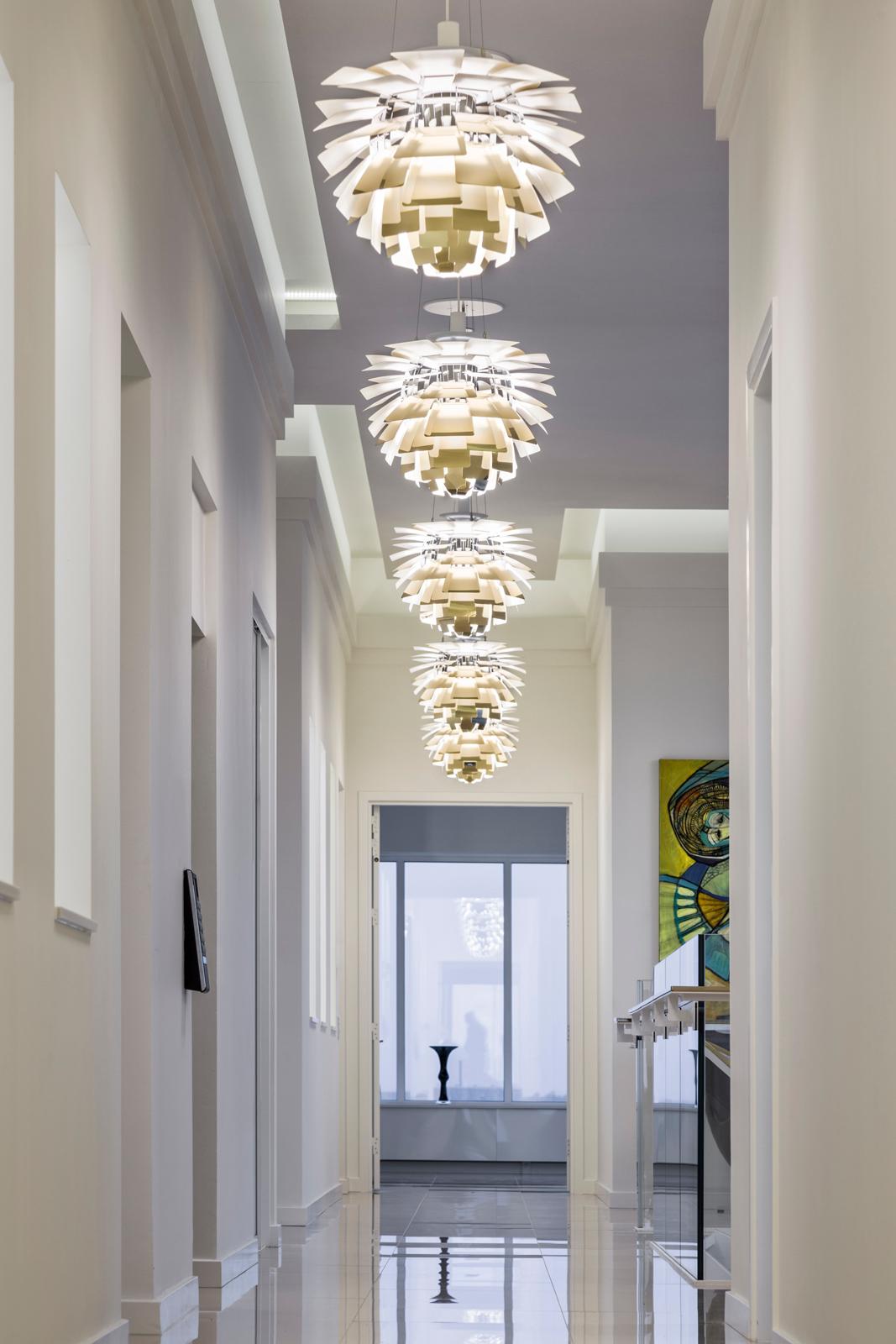 Poul Henningsen 'PH Artichoke' Pale Rose Chandelier for Louis Poulsen For Sale 5