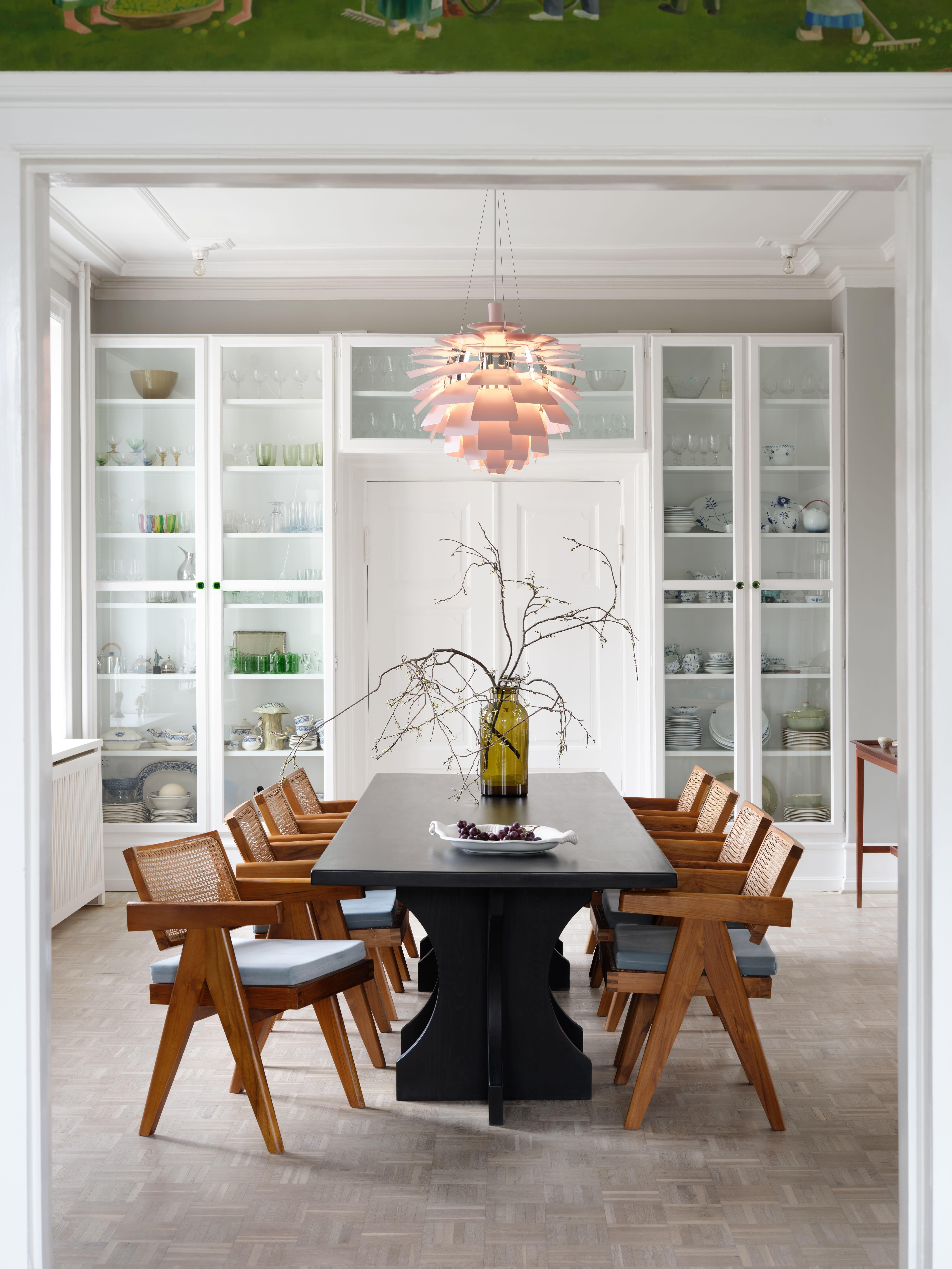 Contemporary Poul Henningsen 'PH Artichoke' Pale Rose Chandelier for Louis Poulsen For Sale