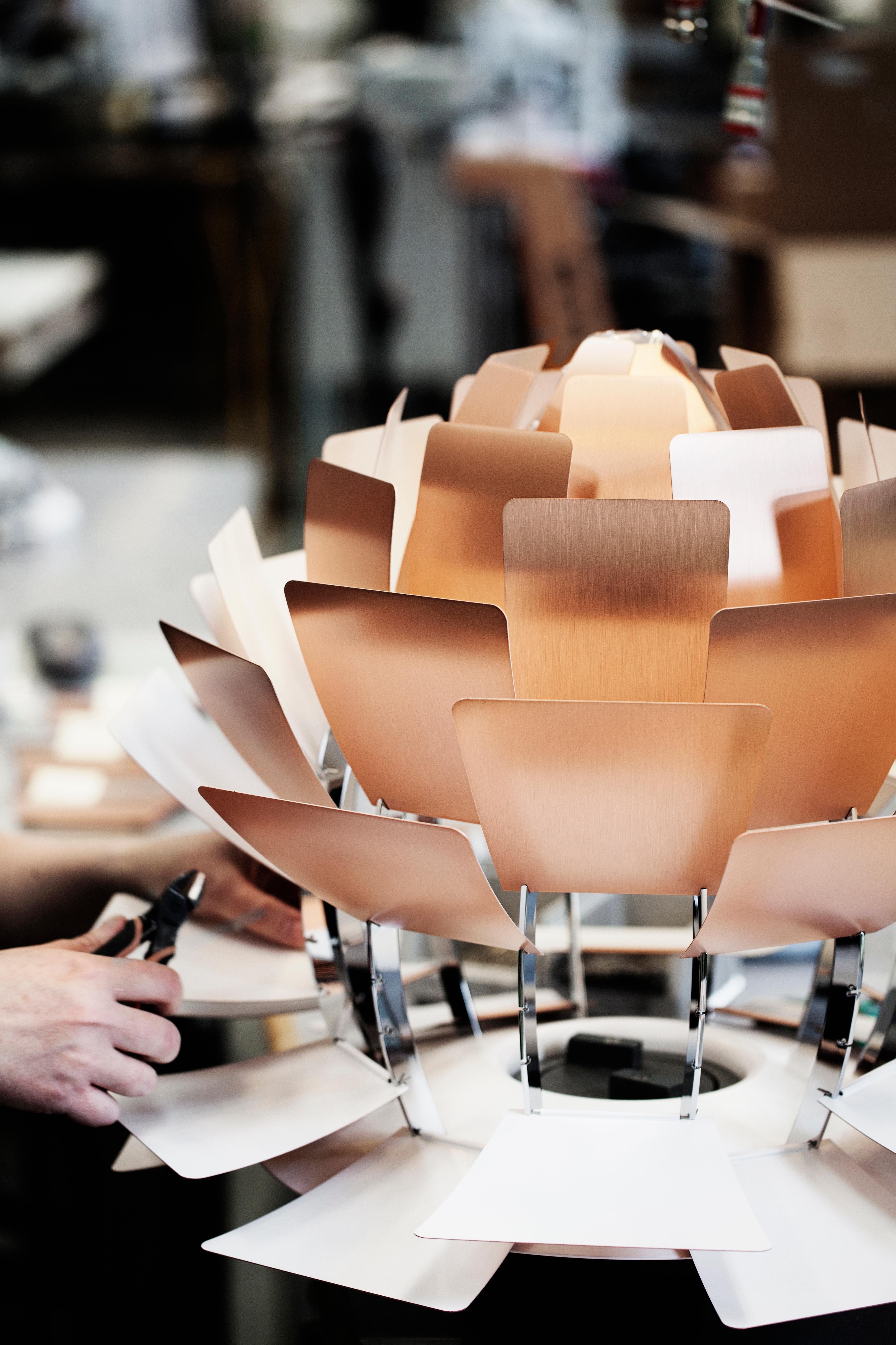 Poul Henningsen 'PH Artichoke' Pale Rose Chandelier for Louis Poulsen For Sale 2