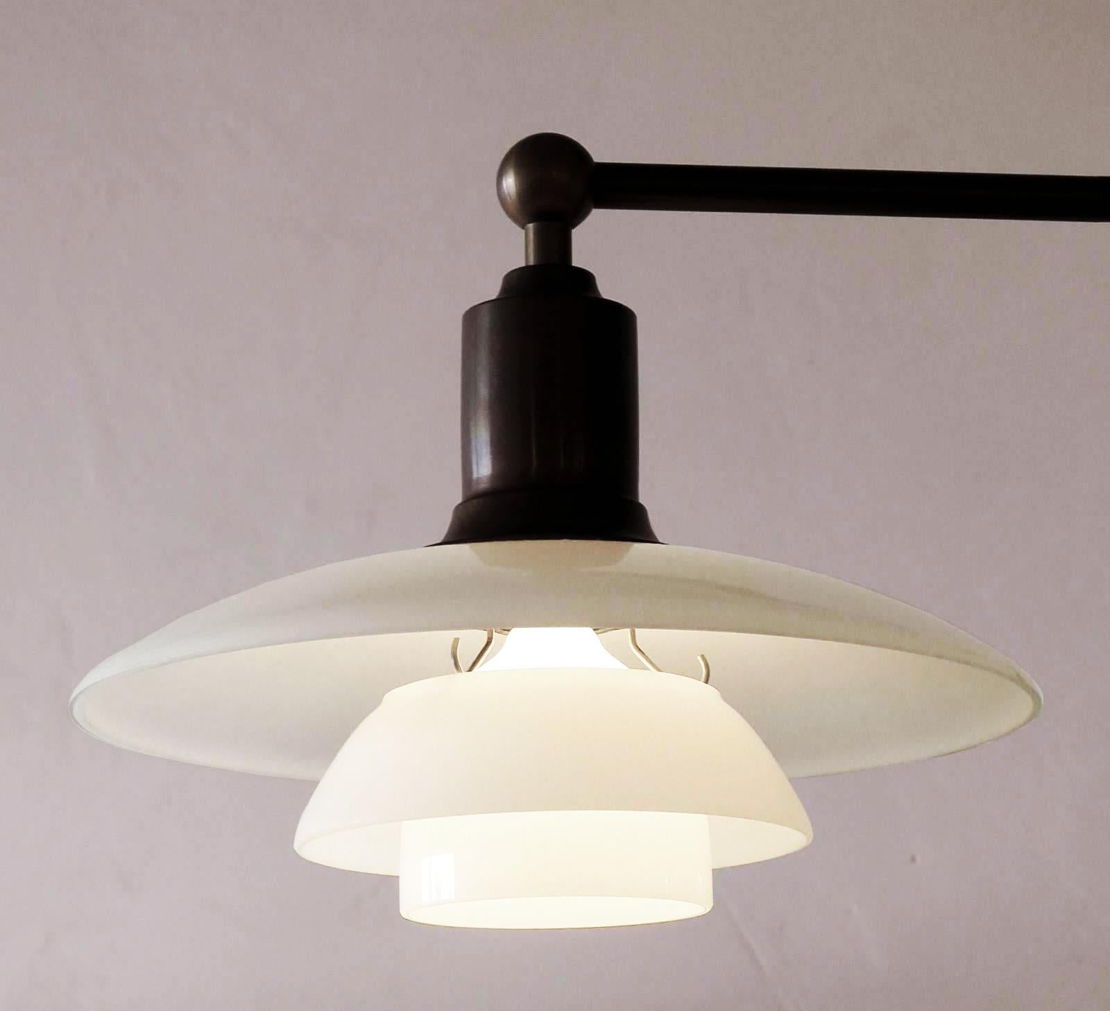 Poul Henningsen PH Limited Edition Three-Arm Chandelier In Good Condition For Sale In Vienna, AT