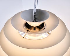 Poul Henningsen PH Louvre Pendant in Metal for Louis Poulsen, Danish Design 1957