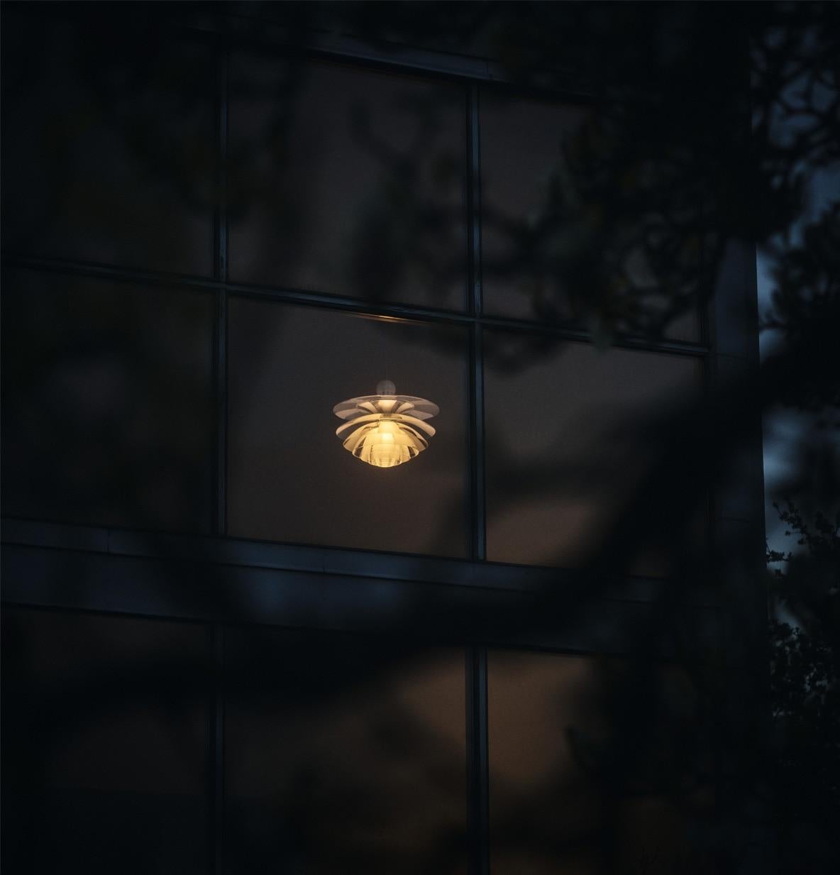 Scandinavian Modern Poul Henningsen PH Septima Glass Pendant For Sale