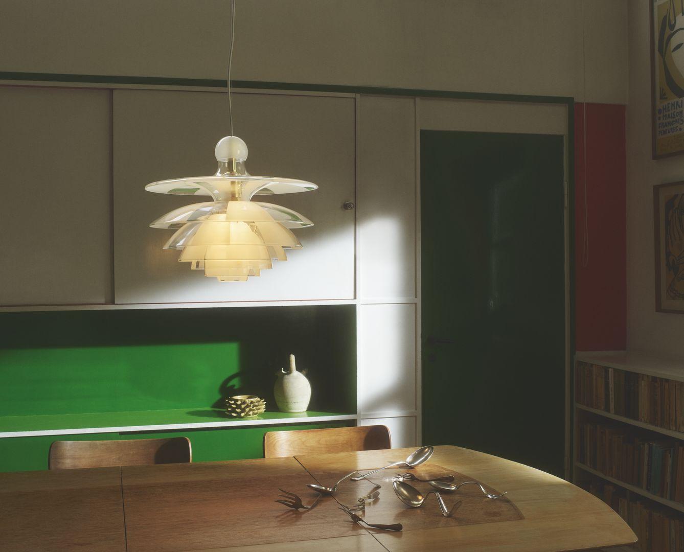 Glass Poul Henningsen PH Septima Pendant for Louis Poulsen For Sale