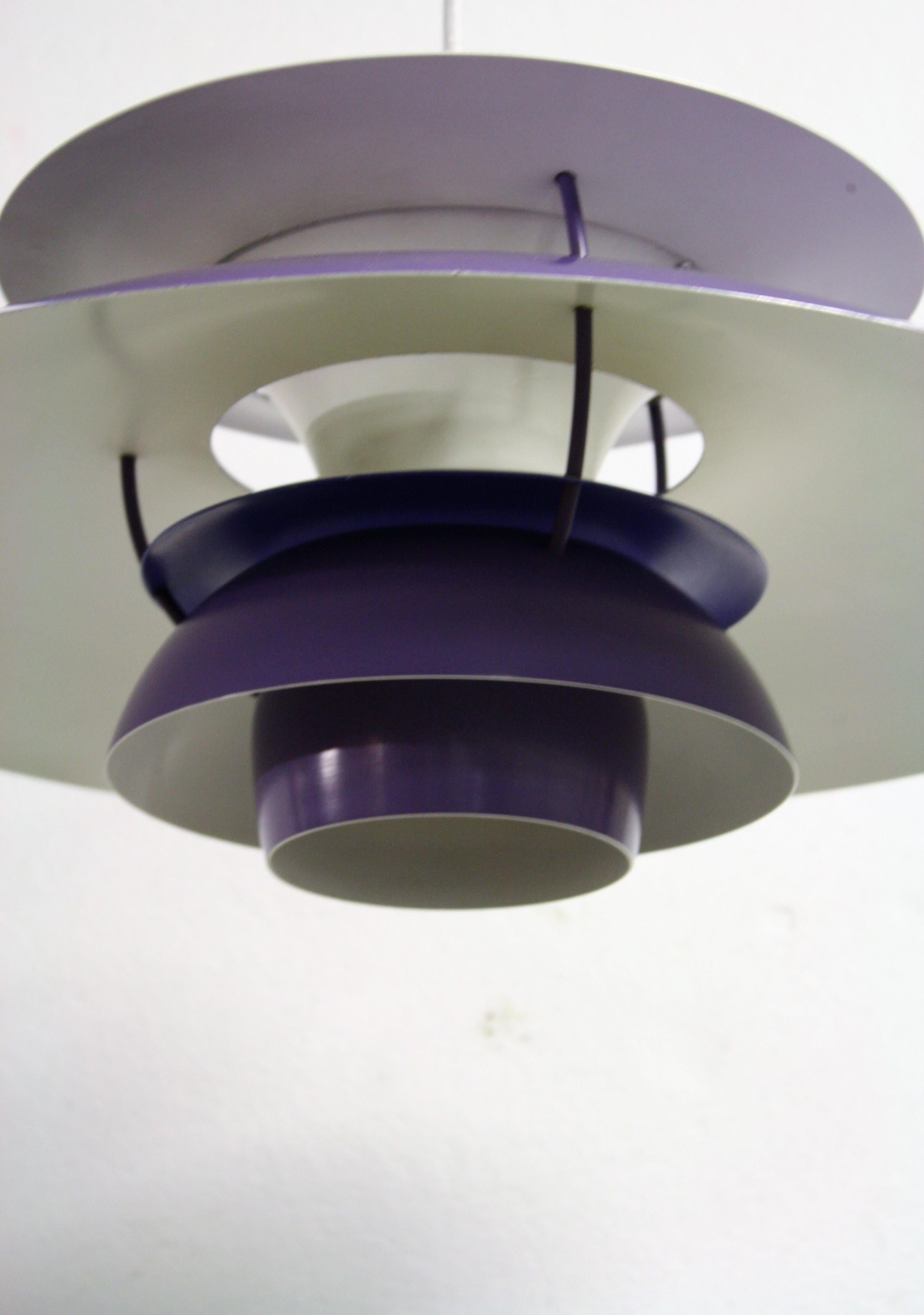 Poul Henningsen PH5 Ceiling Light by Louis Poulsen, 1970s In Good Condition In HEVERLEE, BE