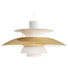 Poul Henningsen PH5 Mini Brass Pendant for Louis Poulsen