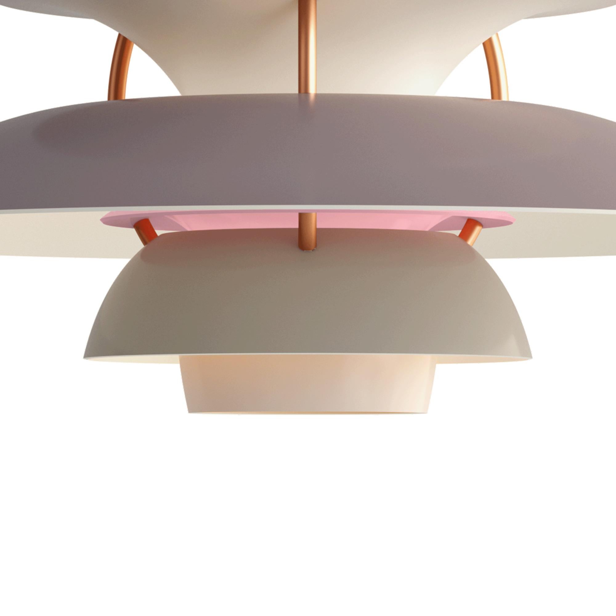 Poul Henningsen PH5 Mini Pendant for Louis Poulsen in Gray For Sale 2