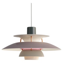 Poul Henningsen lampe à suspension PH5 grise pour Louis Poulsen