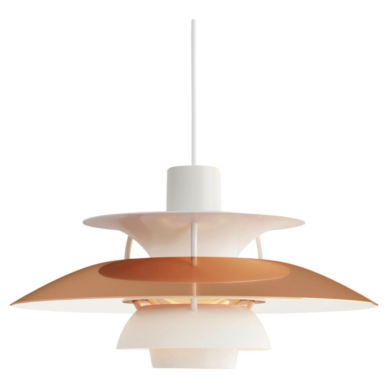 Poul Henningsen lampe à suspension PH5 en cuivre pour Louis Poulsen en vente