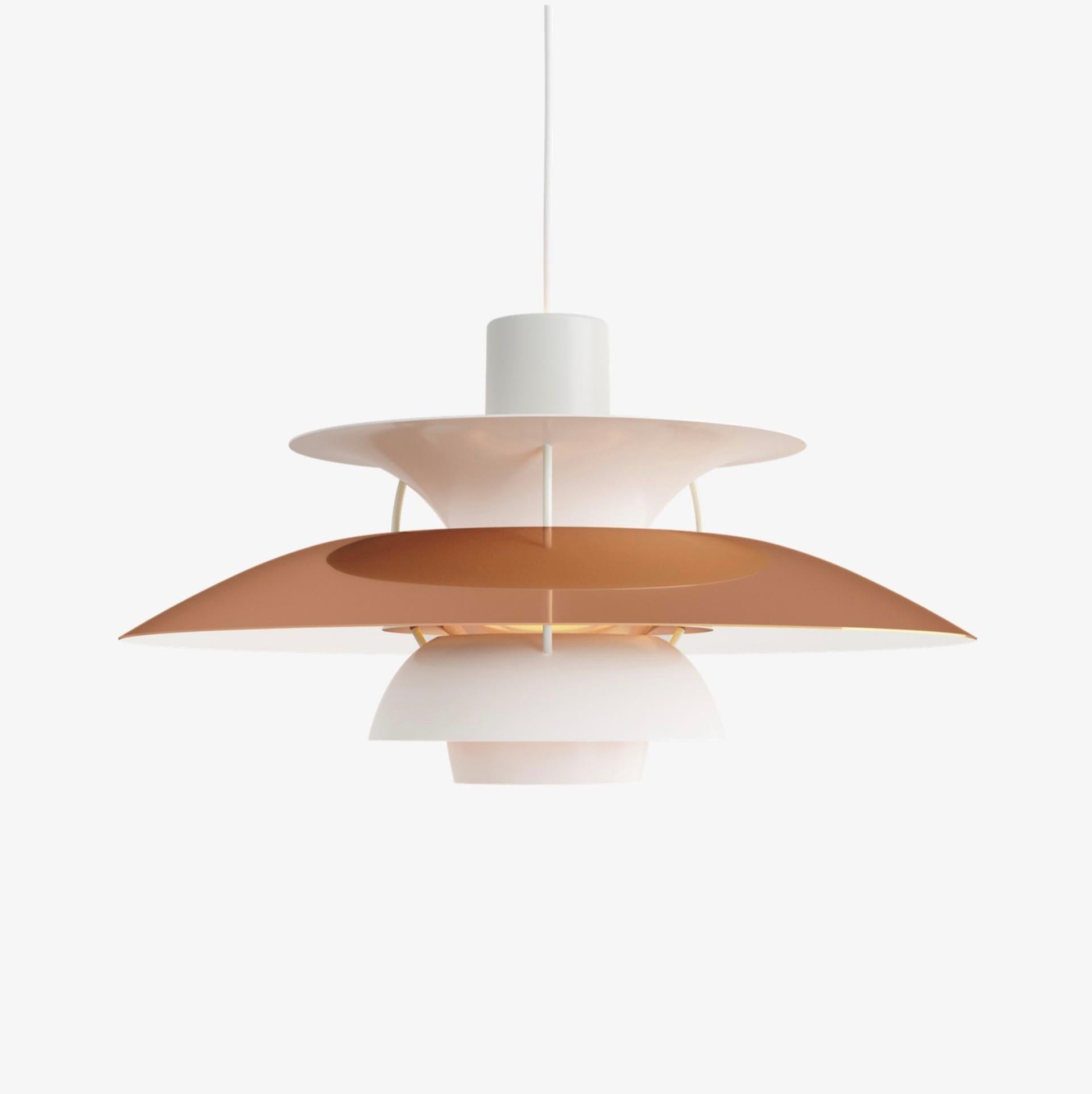 Poul Henningsen PH5 Pendant in Copper for Louis Poulsen For Sale 5