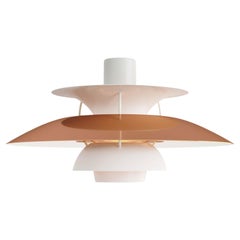 Lampe à suspension PH5 en cuivre Poul Henningsen pour Louis Poulsen