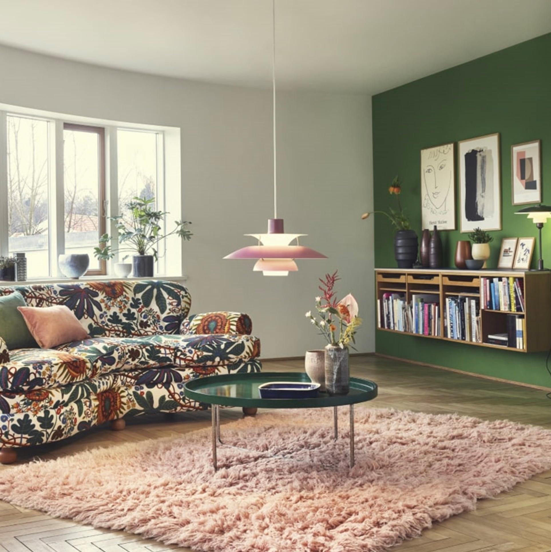 Metal Poul Henningsen PH5 Pendant in Hues of Green for Louis Poulsen For Sale