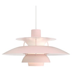 Poul Henningsen Ph5 Pendant in Monochrome Soft Pink for Louis Poulsen