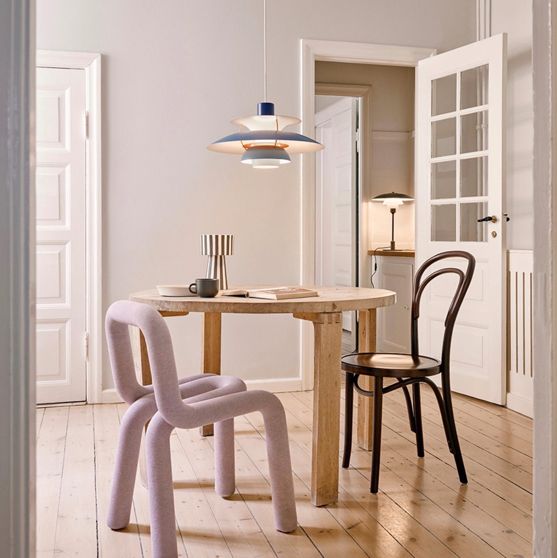 Poul Henningsen PH5 Pendant in Pastel Oyster Blue and Pink  for Louis Poulsen For Sale 5