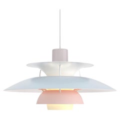 Poul Henningsen PH5 Pendant in Pastel Oyster Blue and Pink  for Louis Poulsen
