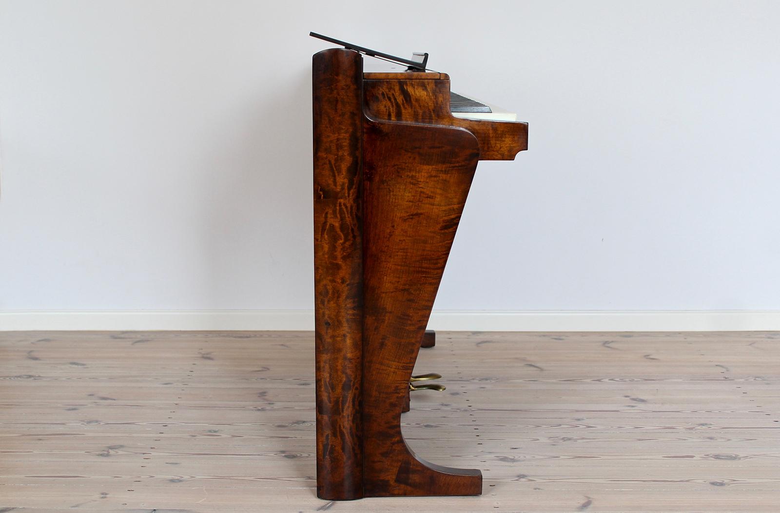 Poul Henningsen Pianette for Andreas Christensen, Flame Birch, Fully Restored 1