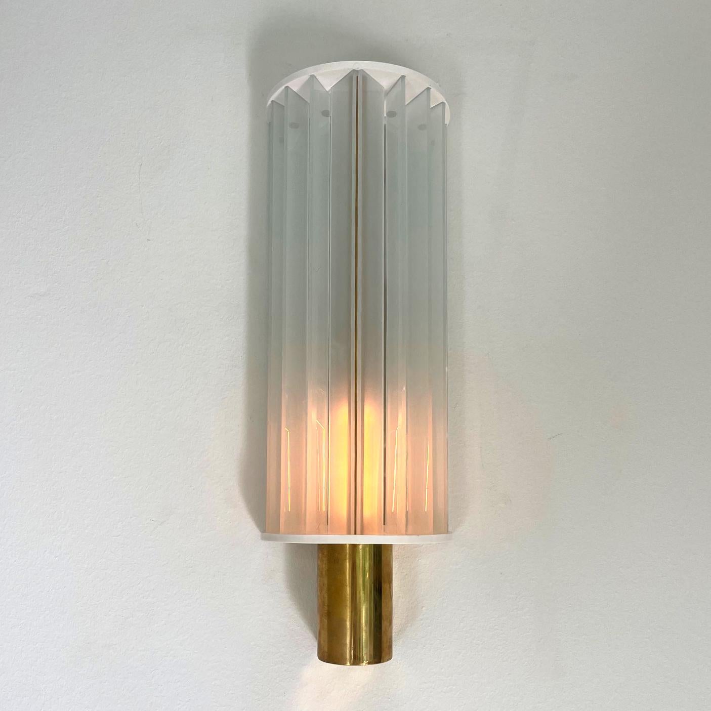 Danish Poul Henningsen, Rare Pair of Elongated Wall Lamps, Scandinavan Modern, 1940s  For Sale