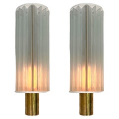 Paire de lampes murales allongées rares de Poul Henningsen, style scandinave moderne, années 1940 