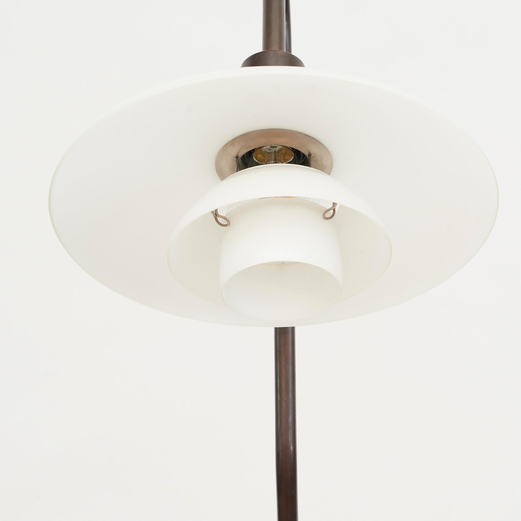 Danish Poul Henningsen 'Snowdrop' PH 3/2 Standard Floor Lamp, circa 1950
