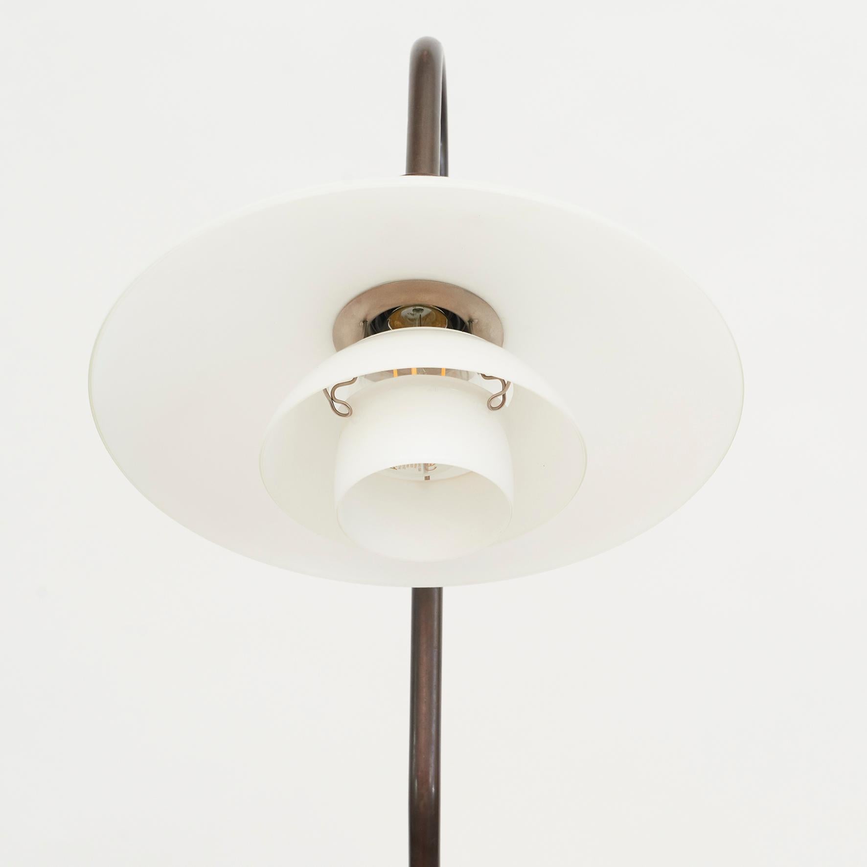 Lacquered Poul Henningsen 'Snowdrop' PH 3/2 Standard Floor Lamp, circa 1950